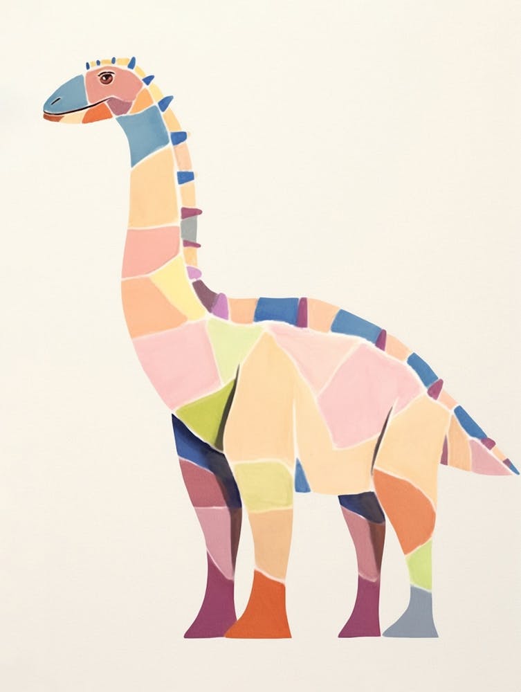 Nursery Dinosaur Art Parasaurolophus 5