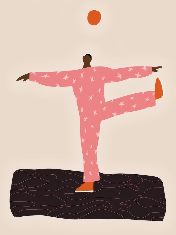 Anmutige Balance-Pose 1