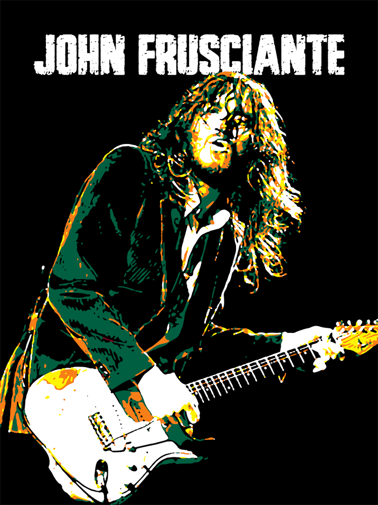 John Frusciante American Musician Legend in My Pop Art Illustration