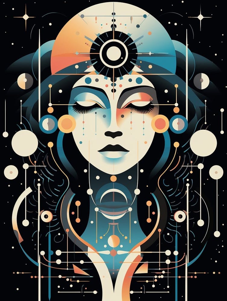 Cosmic Imagery Geometric Abstract 9