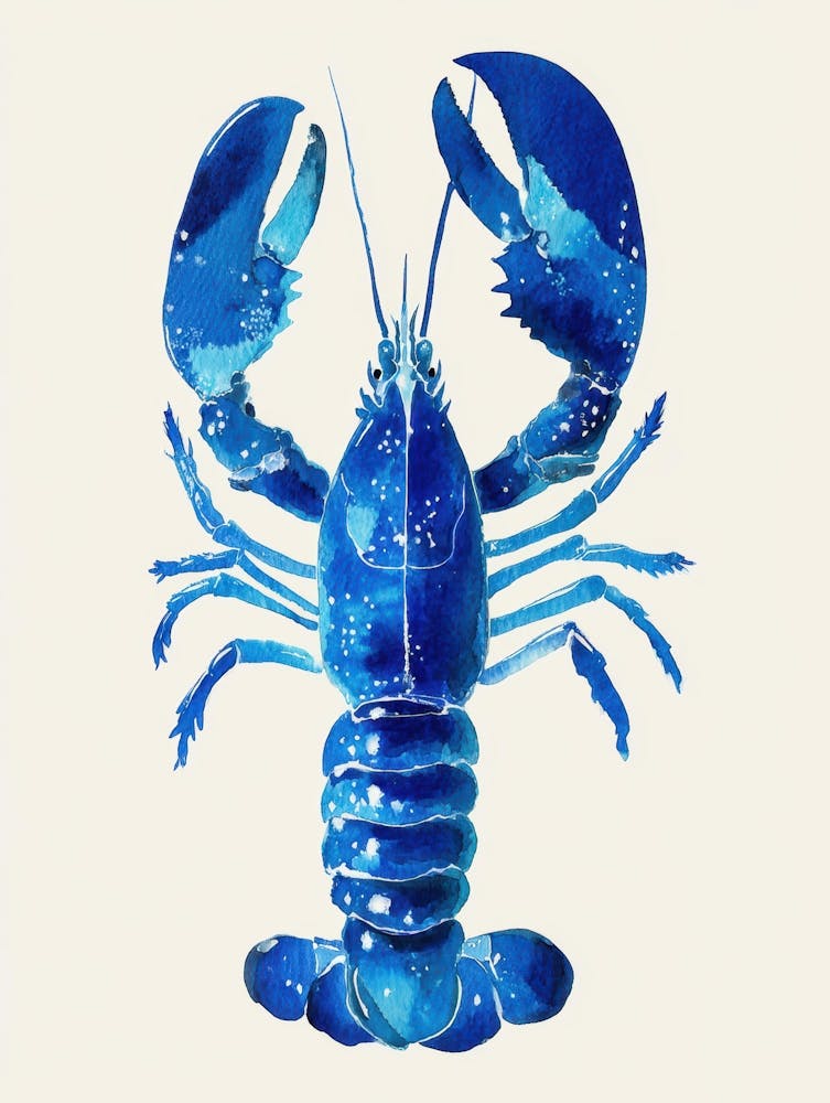 Blue Lobster Canvas Print