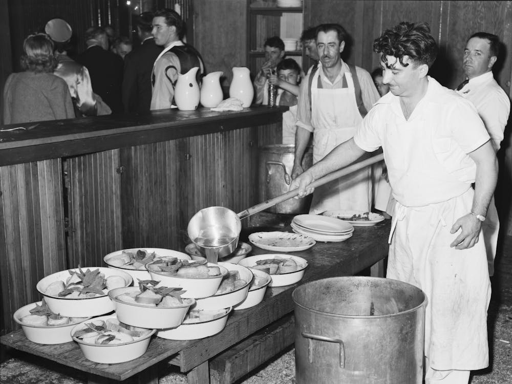 Making The Soupa For Dinner At The Festival Of The Holy Ghost, Novato, California, Soupa Is One Of The Special