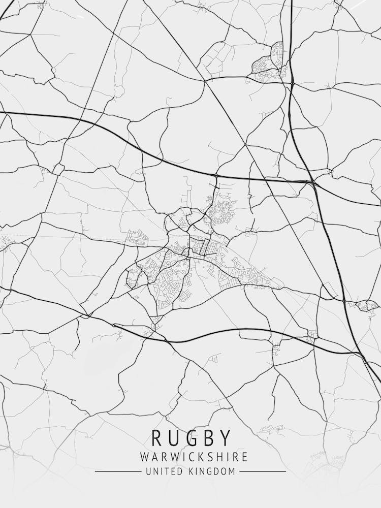 Rugby Map Of London