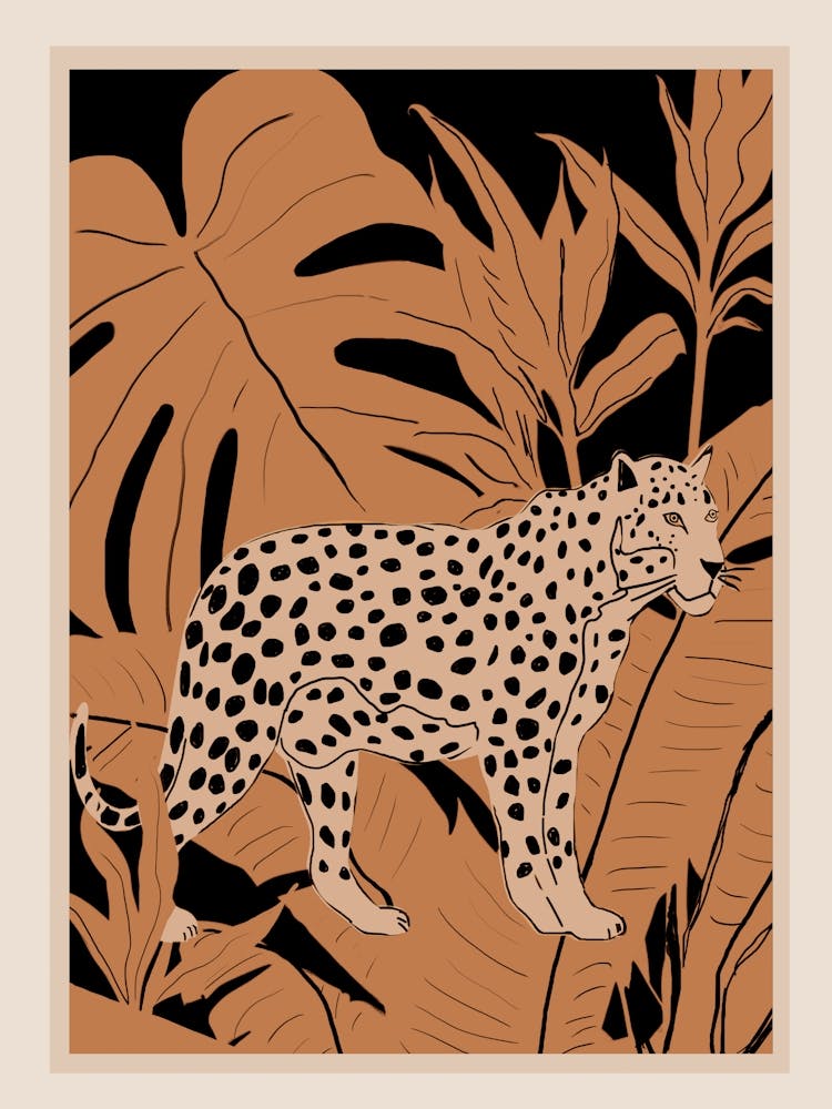 Minimal Jungle Abstract Art 2