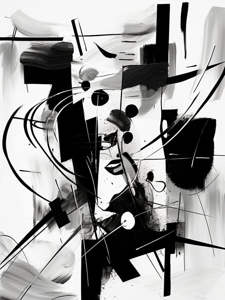 Resistance Abstract Black And White 2