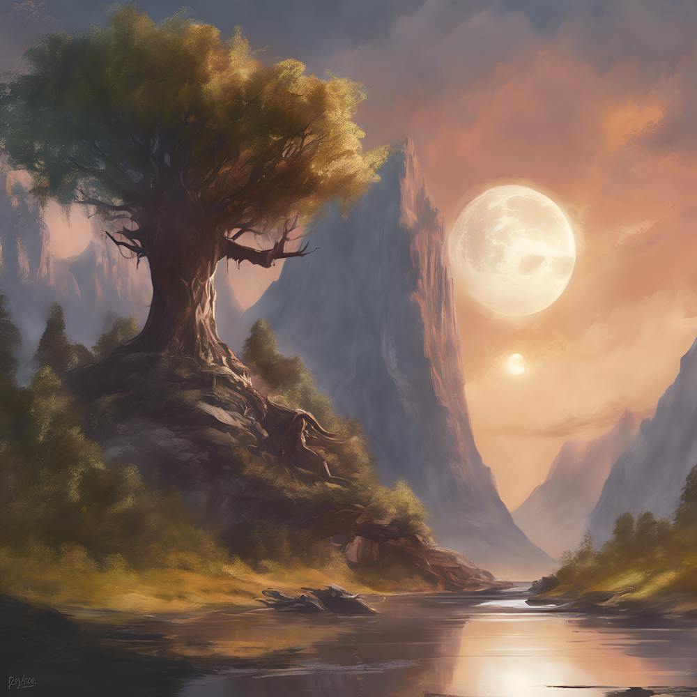 Tree In The Mountains