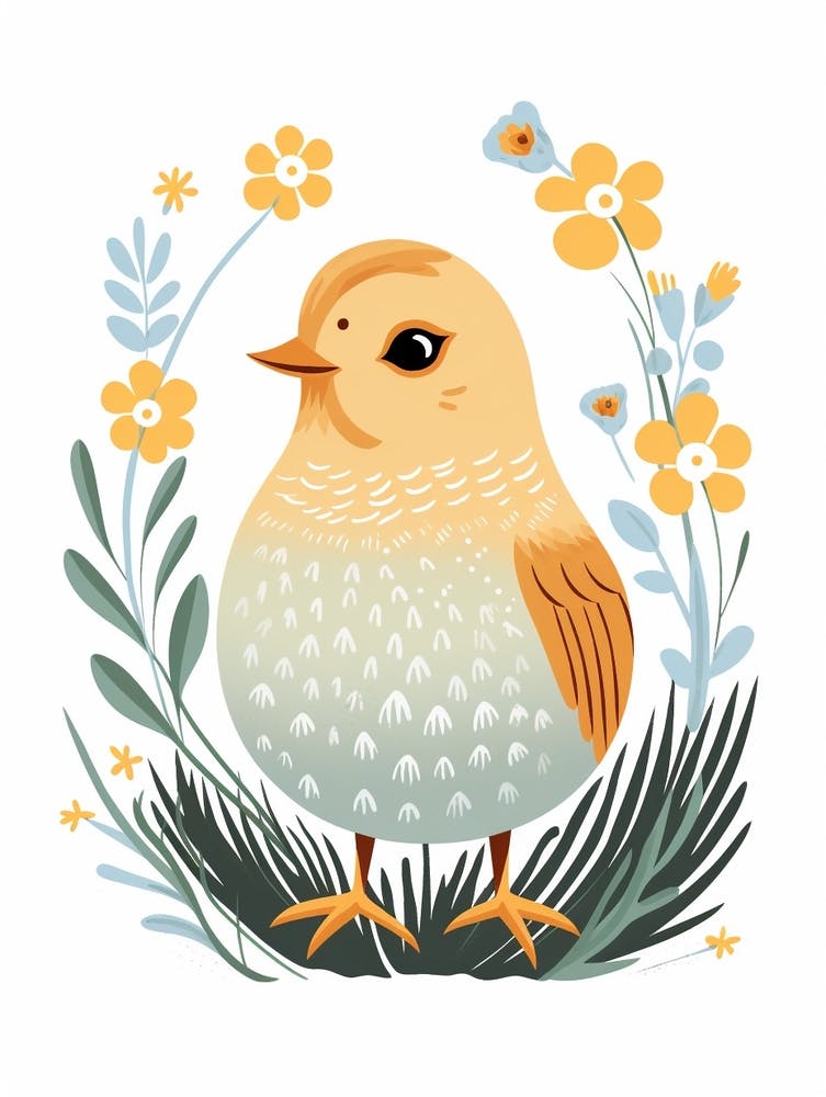 Baby Animal Illustration  Chick 3