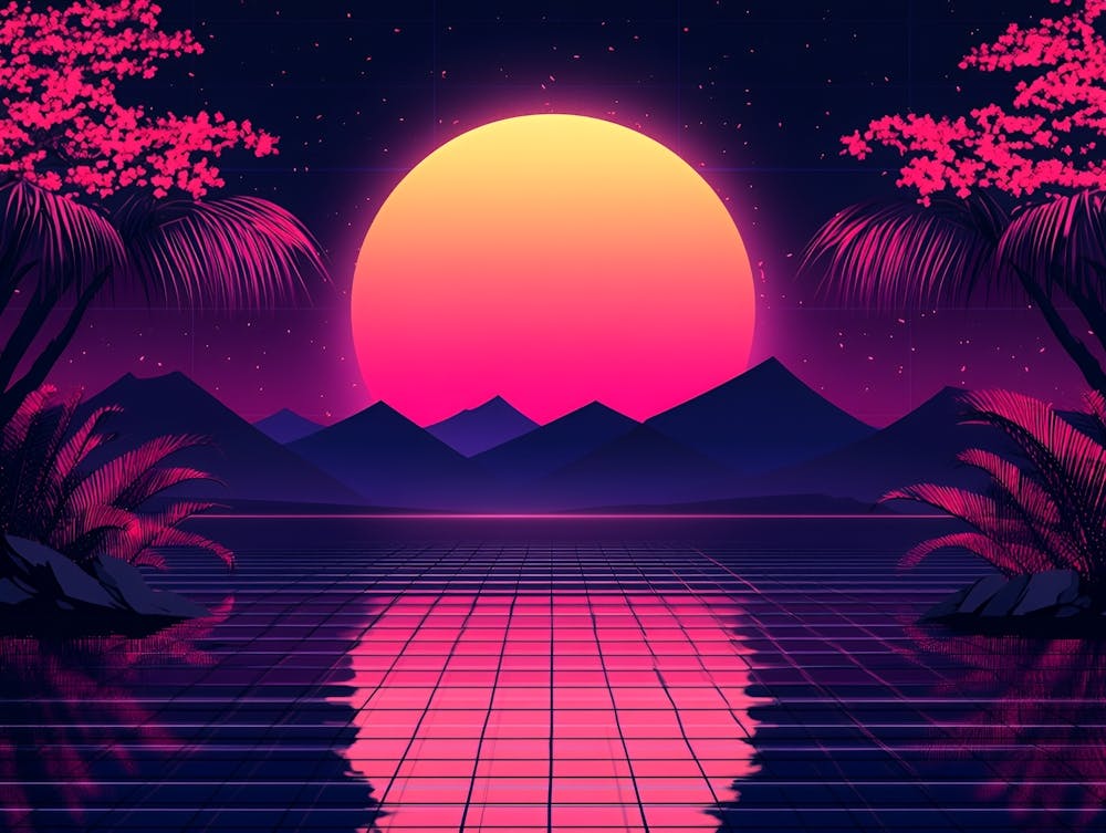 80'S Retro Background