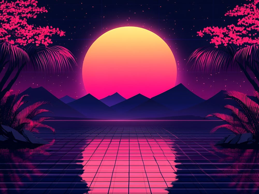 80'S Retro Background