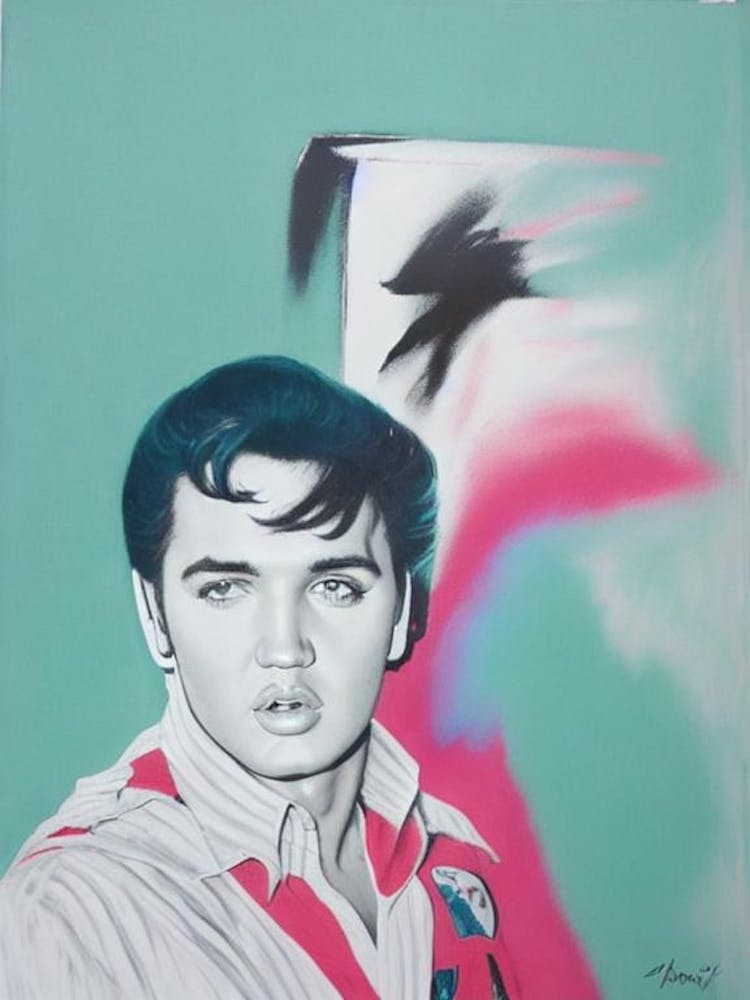 Elvis Presley 1 Colourful Illustration