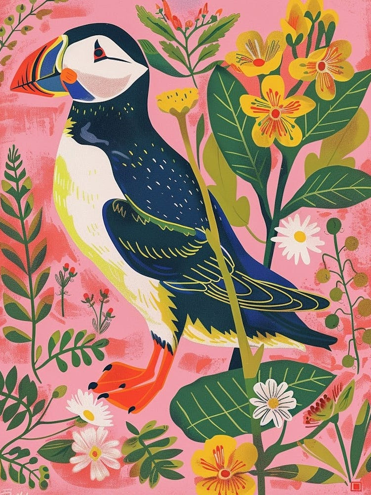 Spring Birds Puffin 4