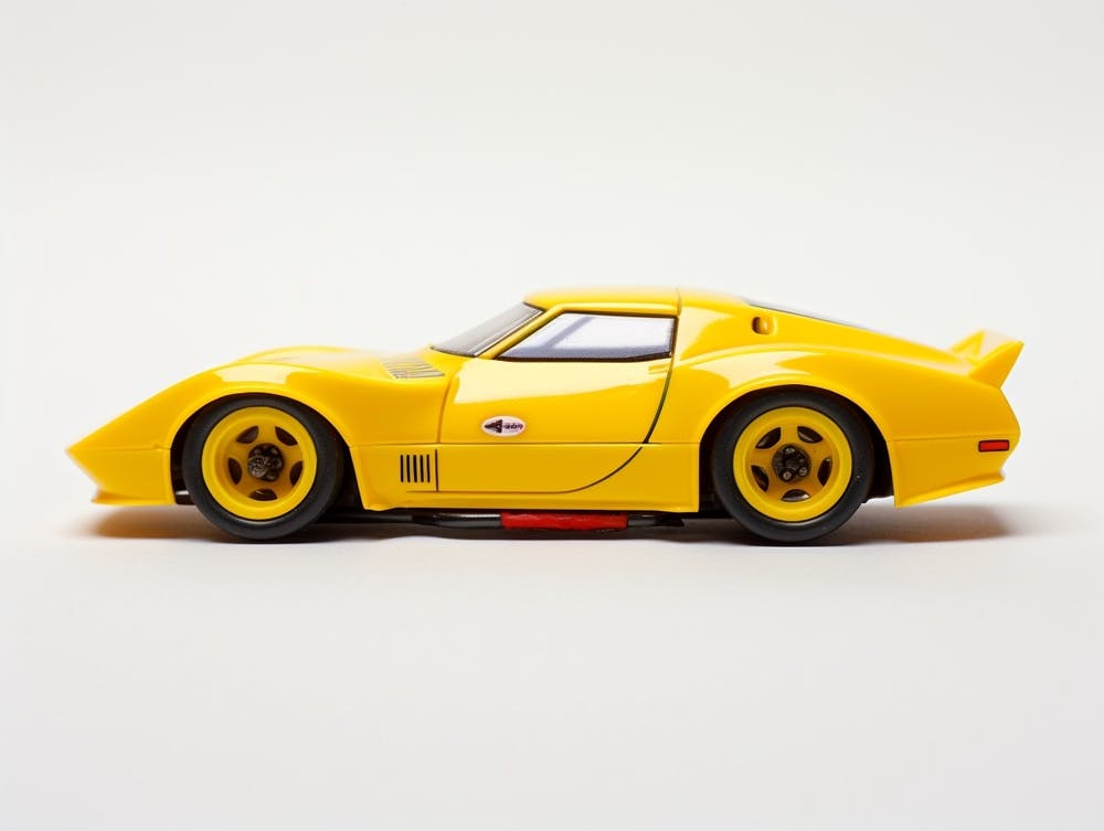 Toy Car 69 Corvette Racer Yellow