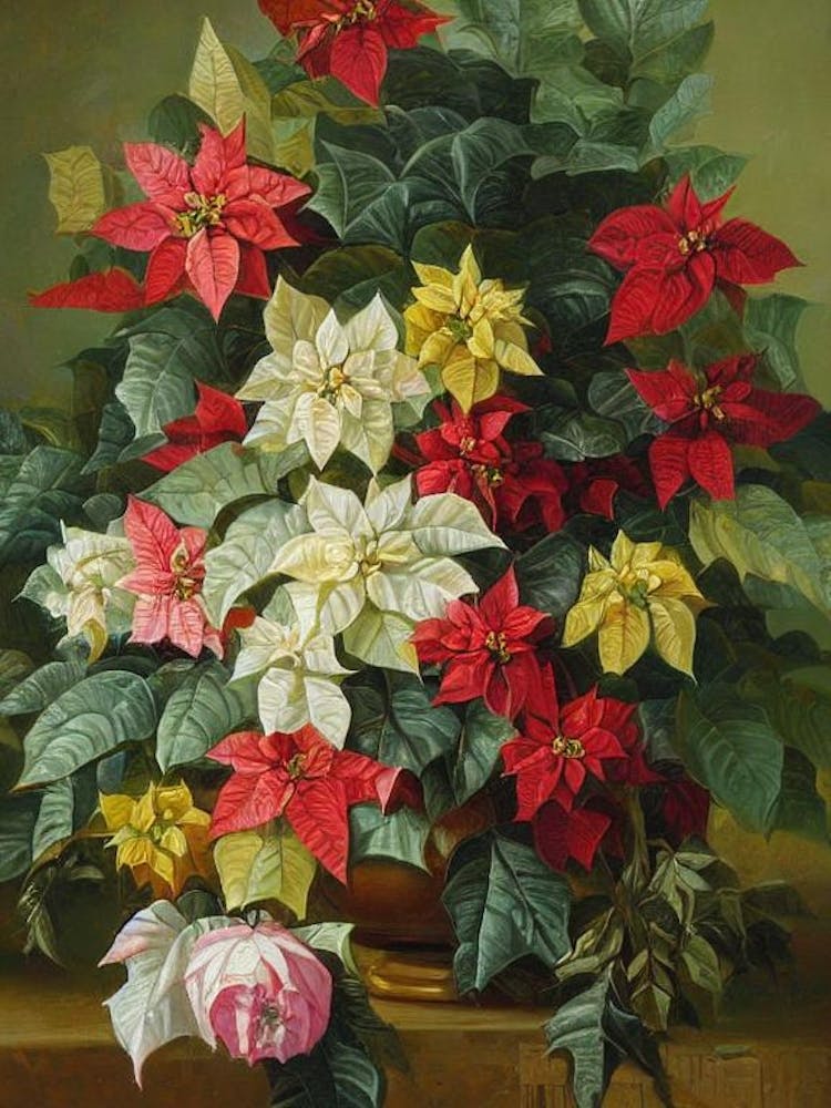 Poinsettia Painting 2 Flower