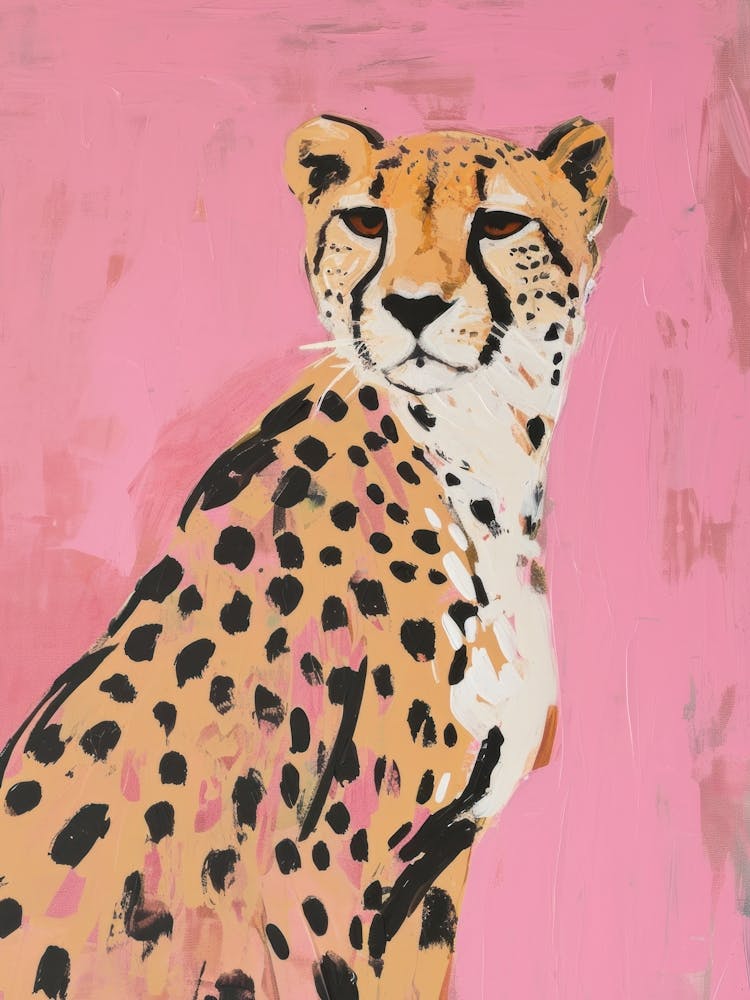 Trendy Cheetah Pink Painting