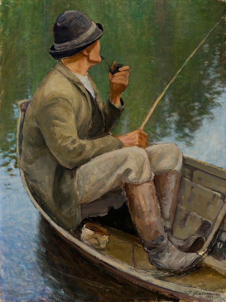 Man Fishing (1922), Pekka Halonen