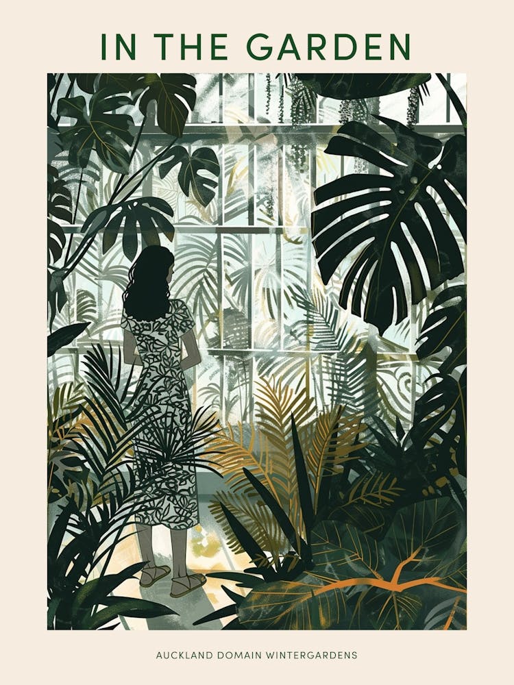 In The Garden Poster Auckland Domain Wintergardens New Zealand 3