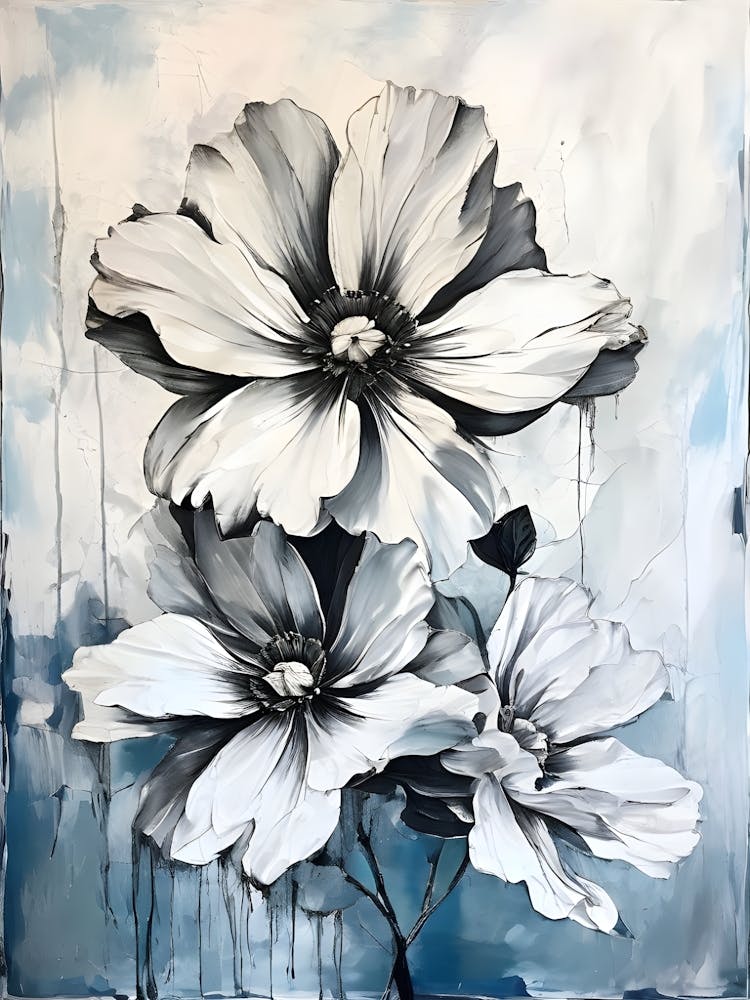 Black And White Flowers 3