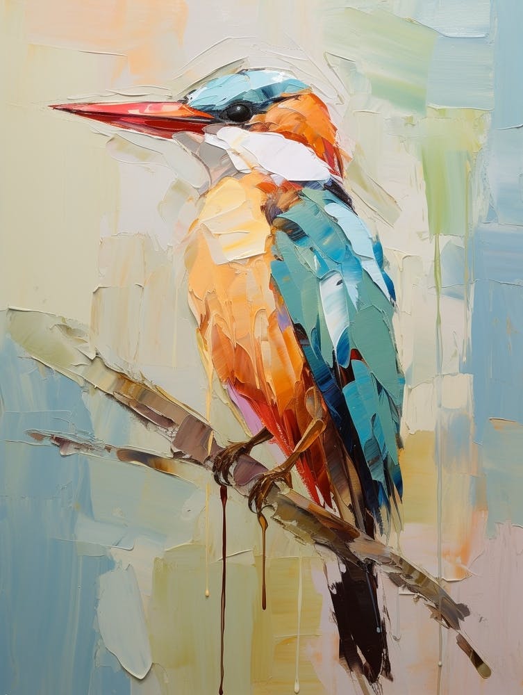 Bird Painting Kingfisher 1