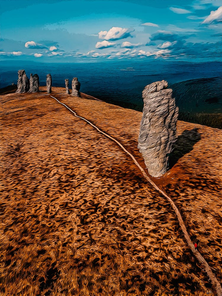 Manpupuner Rock Formations At The Noth Ural