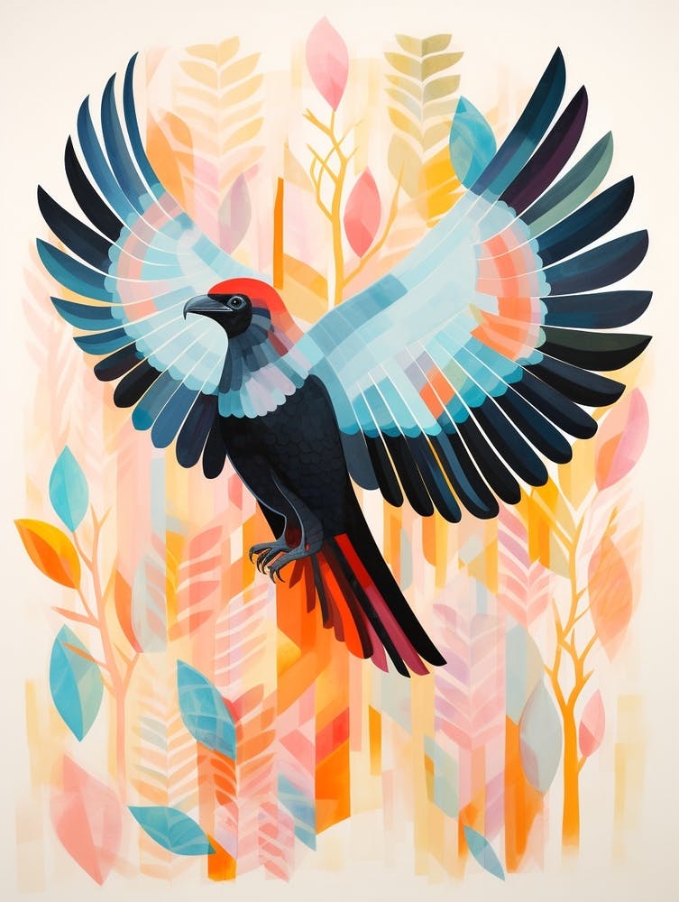 Bird Painting Collage California Condor 3