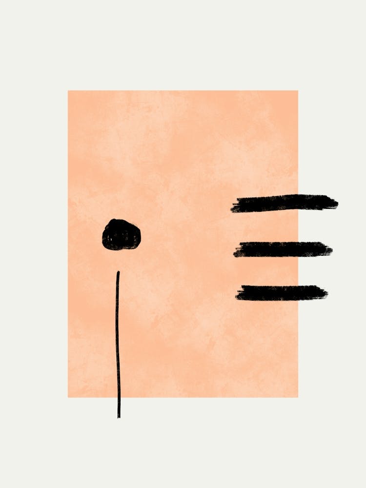 Peach Fuzz Abstract Artwork