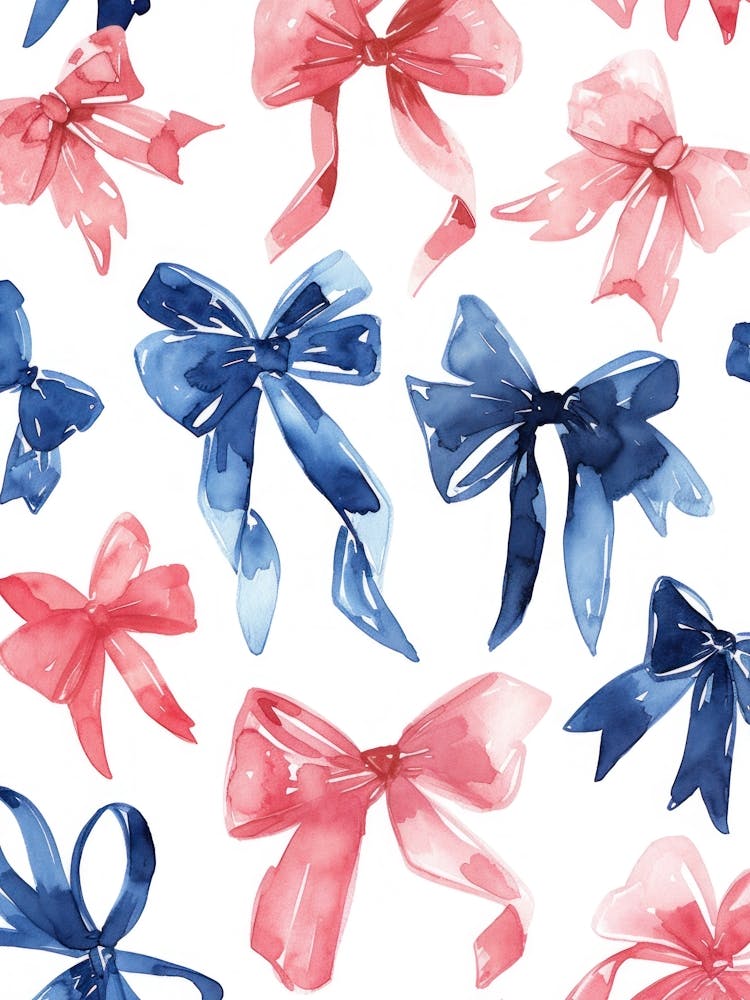 Watercolor Bows