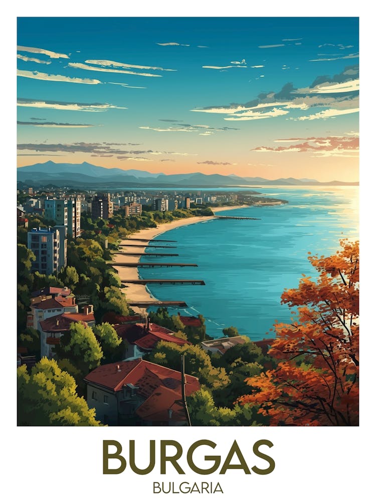 Affiche de voyage Burgas
