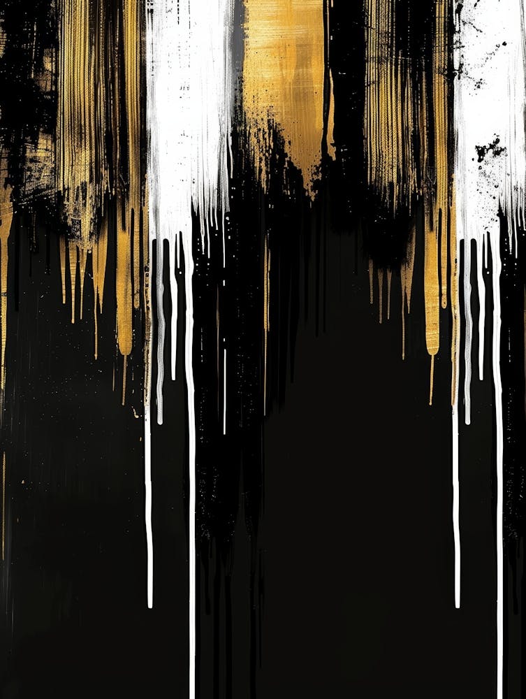 Abstract Drips Canvas Print