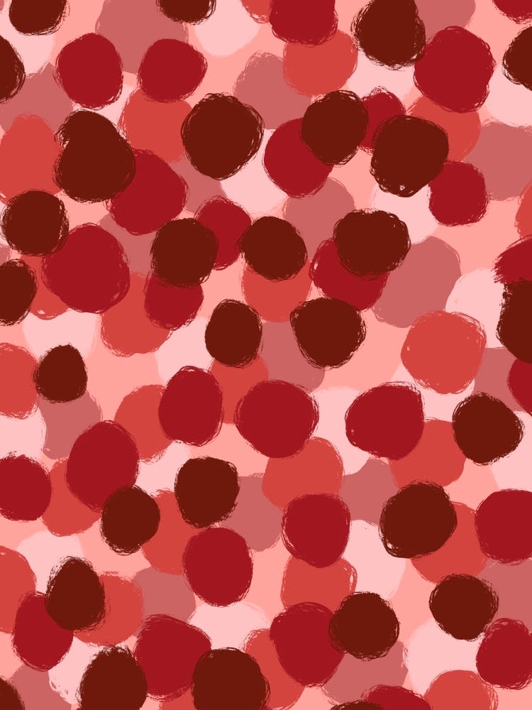 Polka Dots Browns and Reds