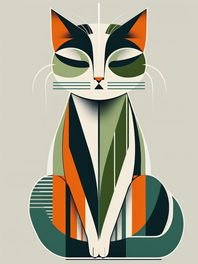 Cat Meditating