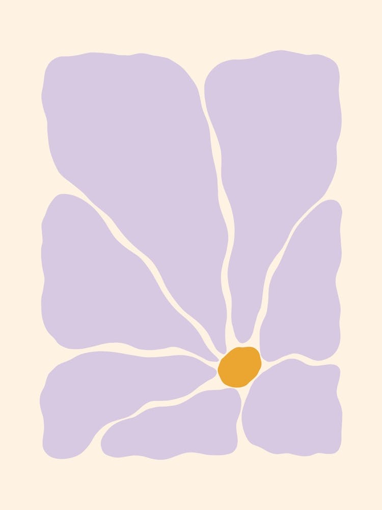 Abstract Flower 02 - Lavender