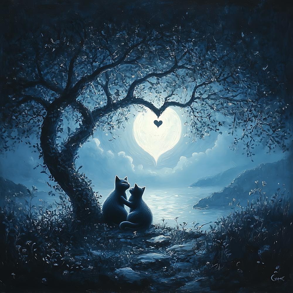 Dreamy Surrealism Cat 7