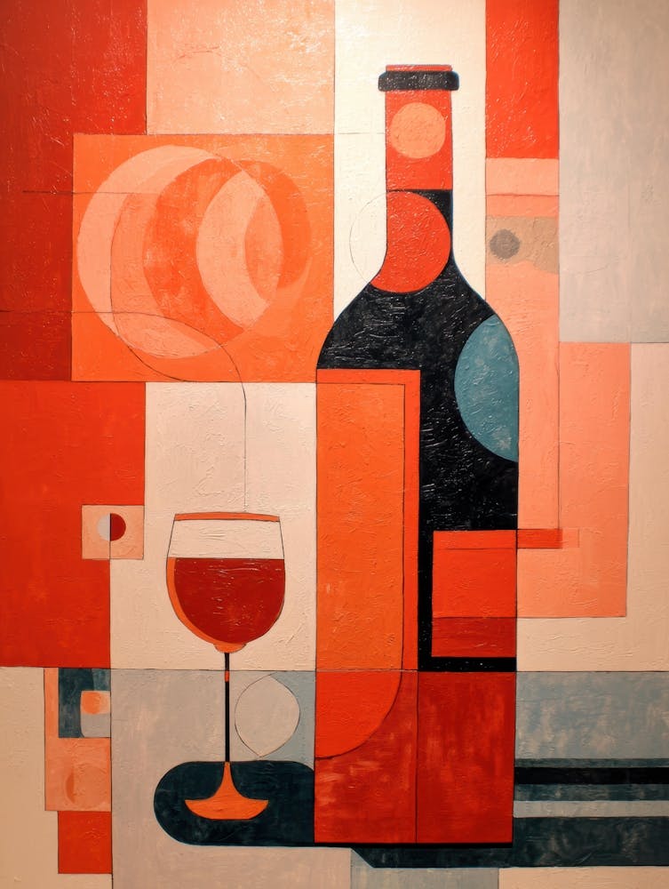 Wine Bottle And Glass 8