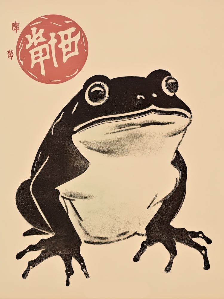 Frog Matsumoto Hoji Inspired Japanese Neutrals And Red 3