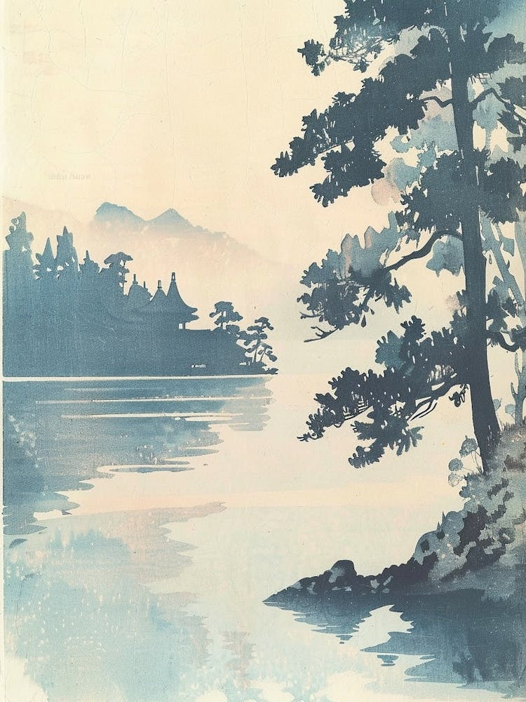 Ise Japan 5 Retro Illustration