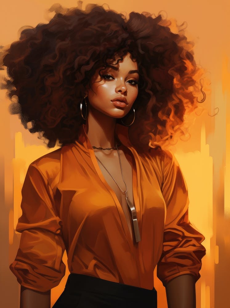 Afro Girl 18