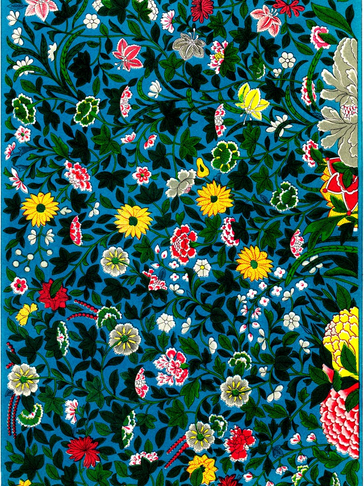 Chinese Floral Rug