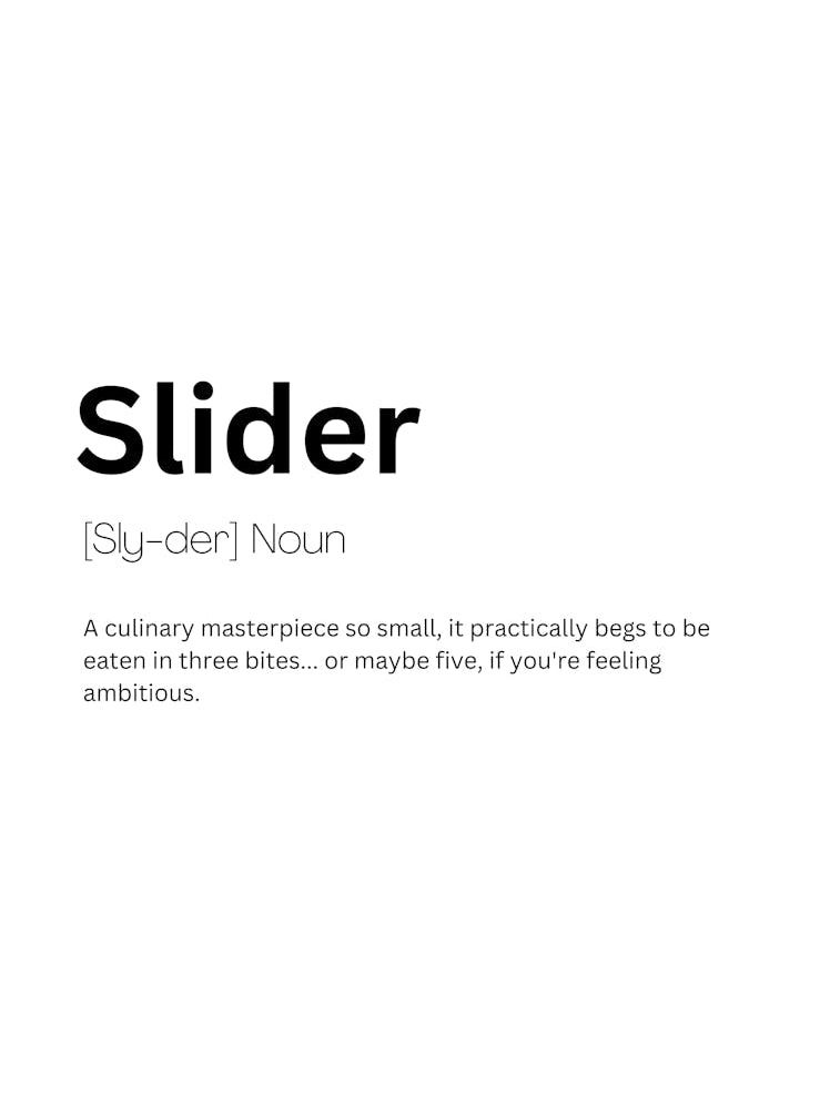 Slider Definition Meaning