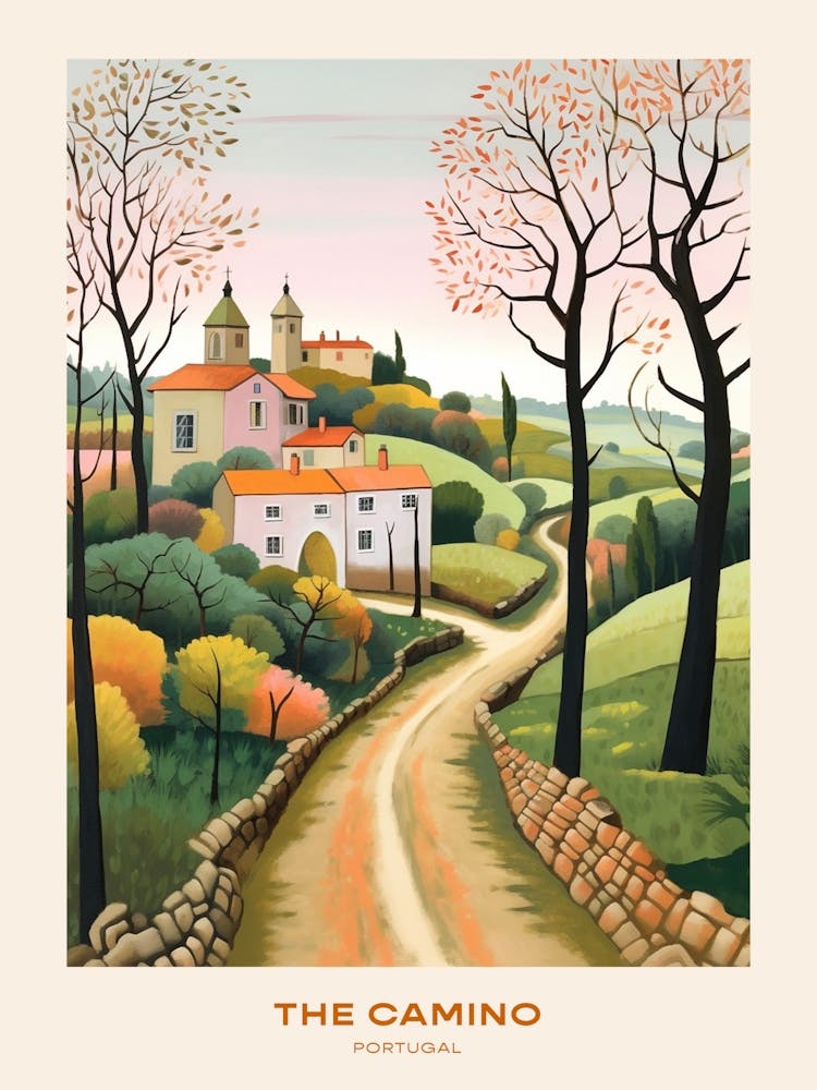 The Camino Portuguese Path 2 Hike Poster