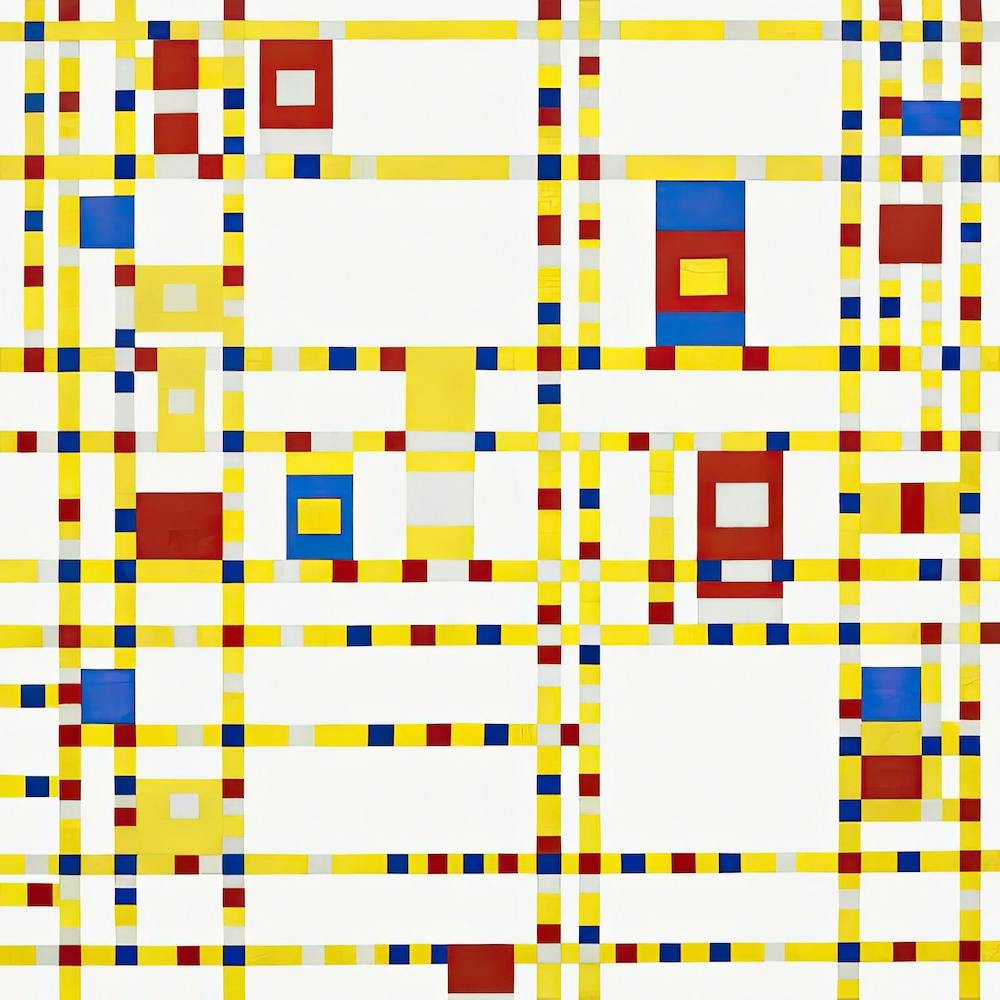 Broadway Boogie Woogie, Cubism Art, Piet Mondrian