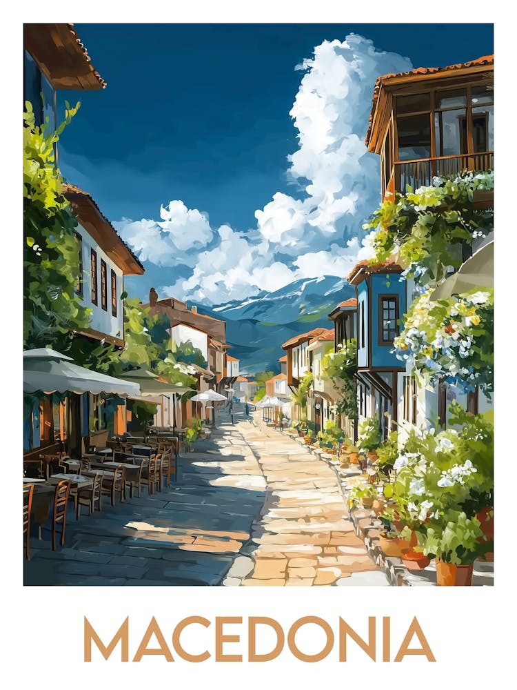 Reiseplakat Mazedonien
