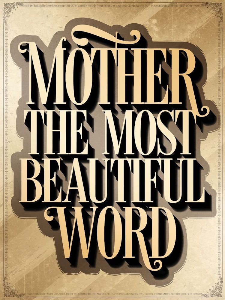 Mother The Most Beautiful Word 1