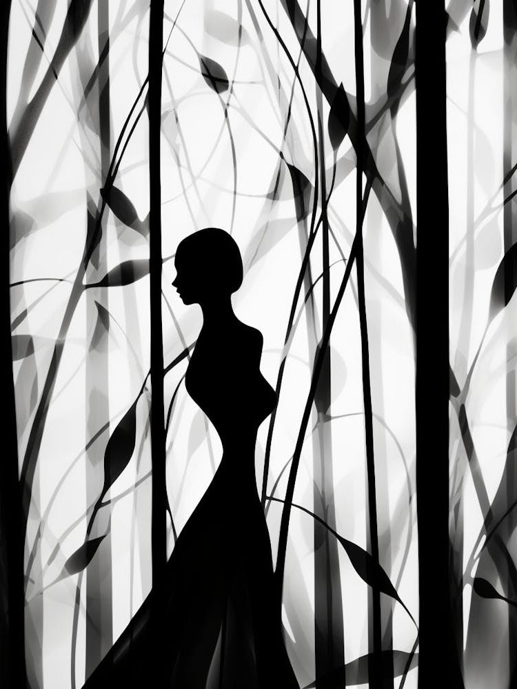 Shadows Abstract Black And White 2