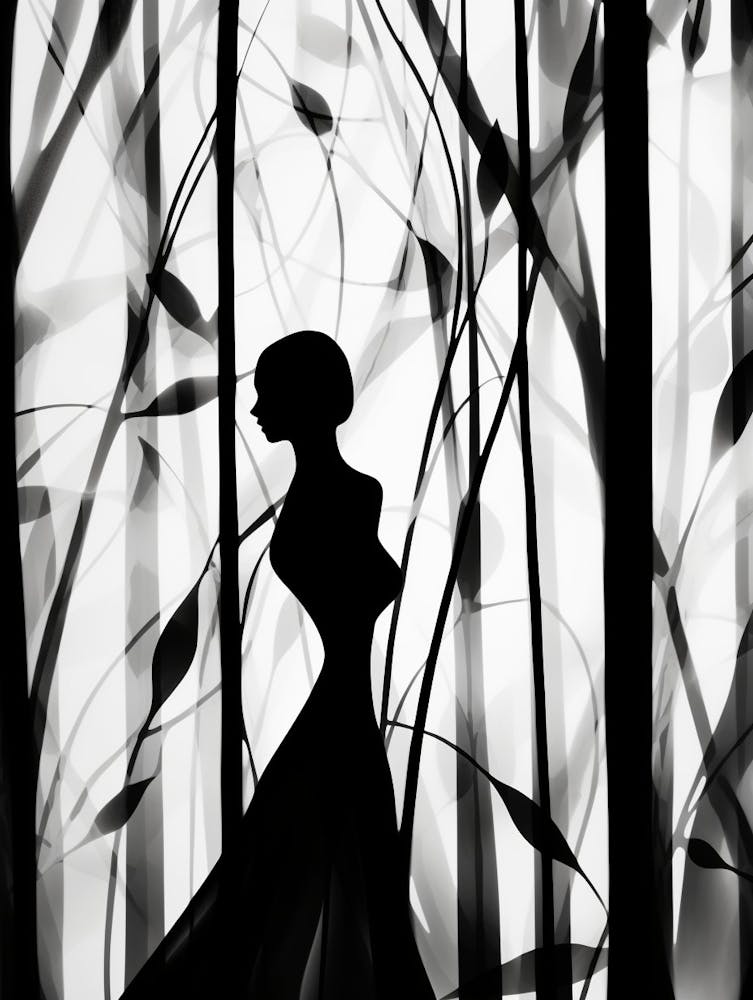 Shadows Abstract Black And White 2