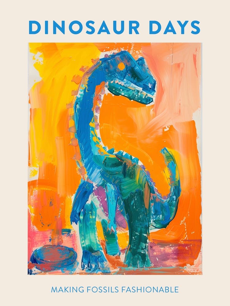 Making Fossils Fashionable Dinosaur Poster 1