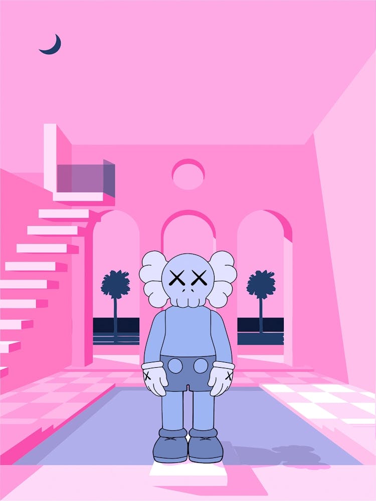 Kaws swimming pool