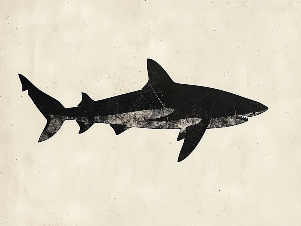 Tiger Shark Grey Silhouette 1