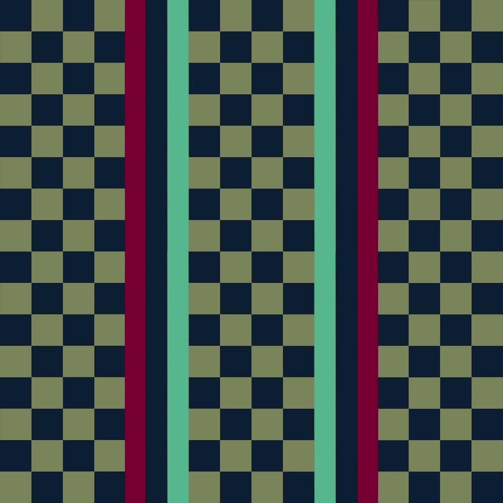 Tissu À Carreaux Vert
