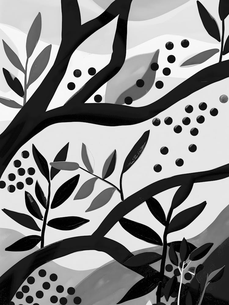 Black And White Tree 1