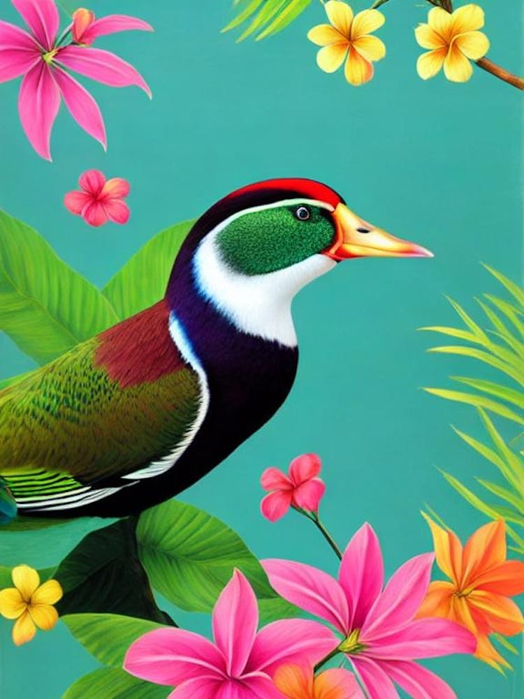 Wood Duck Tropical bird